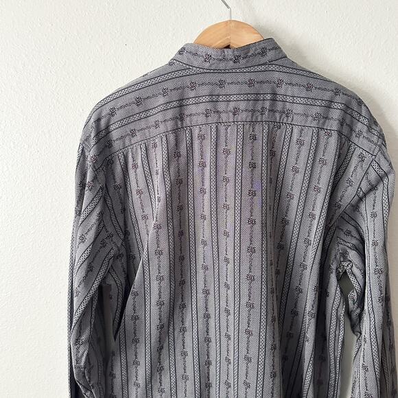 Atrium Tyrolean Style Cotton Long Sleeve Button Shirt Men's Size XL - Picture 9 of 13